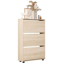 купить Полка для обуви Mobildor-Lux Leo 70x27x125H cm Sonoma в Кишинёве 