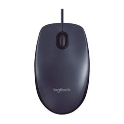 Mouse Logitech M100, Optical, 1000 dpi, 3 buttons, Ambidextrous, Gray, USB