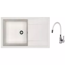 купить Мойка кухонная со смесителем Dr.Gans Techno 860 + SanDonna F 9995 alb в Кишинёве 