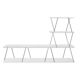 cumpără Comodă TV Trendy Ilgaz, Alb 150x93x30cm în Chișinău 