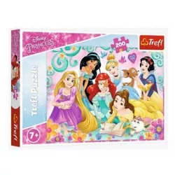 купить Головоломка Trefl 13268 Puzzle 200 Happy world of Princesses, Disney Princess в Кишинёве 