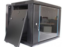 19" 12U Wall Mounted Double Section cabinet, AH6612, 600x500+100x640