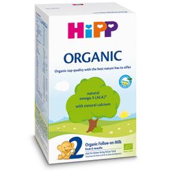Последующая молочная формула для младенцев Hipp 2 Organic (6+ мес.), 800г