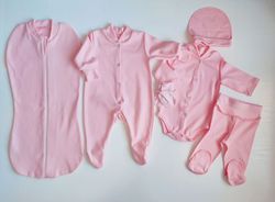 Комплект Pampy (1-3 мес) Розовый