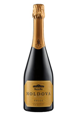 Mileștii Mici Moldova de Lux, игристое вино Мускат белое сладкое, 0,75 л