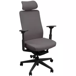 купить Офисное кресло Deco Nelson (8016A) Dark Grey + Black Frame в Кишинёве 