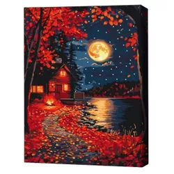 купить Картина по номерам BrushMe BS54361FC 40x50cn (fără cutie) Ținutul frunzelor roșii в Кишинёве 