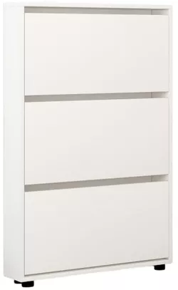 купить Полка для обуви Mobildor-Lux Leo Slim 50x16x125H cm White в Кишинёве 