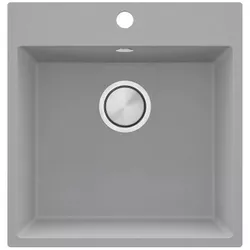 cumpără Chiuvetă bucătărie Primagran Riga 50 Grey + accesorii 500x480 MY5KS în Chișinău 