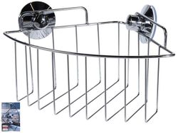 Cos de colt pe ventuze Bathroom 25X17.5X10cm, metal