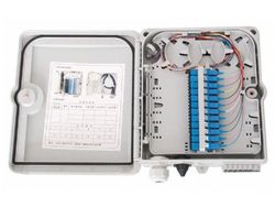 Distribution box, 12 PORTS FIBER OPTICAL BOX
