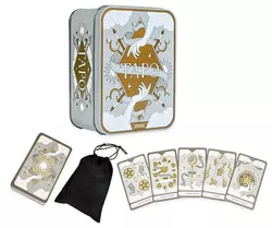 купить Настольная игра Promstore 57158 Carti Tarot pentru ghicit, Gold&Silver Edition, in cutie metalica в Кишинёве 