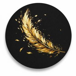купить Картина по номерам BrushMe RCB00112M rotunda Black d30, Pene в Кишинёве 
