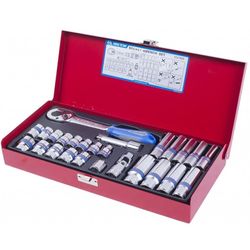 cumpără Set de unelte de mână King Tony 3527MR набор 3/8" торцевых головок, 6 гран., принадлежностей, 26 пр. în Chișinău 