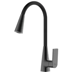 купить Смеситель кухонный Frap F 4471-6 NEGRU (chiuveta plus) Alama в Кишинёве 