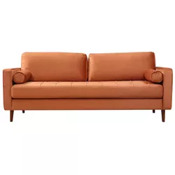 cumpără Canapea Trendy Roma Portocaliu, 90x70x215cm (3 locuri) în Chișinău 