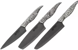 cumpără Set cuțite Samura INCA lama zirconia ceramic negru 3buc. (SIN-0220B) în Chișinău 