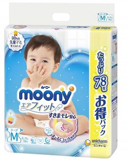 Подгузники Moony M (6-11 кг) 78 шт