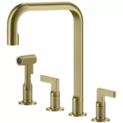 купить Смеситель кухонный Gessi 58703-716 Inciso Gold Brushed PVD в Кишинёве 