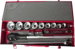 купить Набор ручных инструментов JTC JTC-H615M набор 3/4" торцевых головок 6 гран. 22-50мм прин. 15 предм. в Кишинёве 