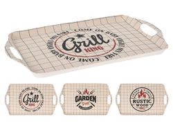 Поднос EH 38X23сm "Grill, Garden, BBQ", меламин