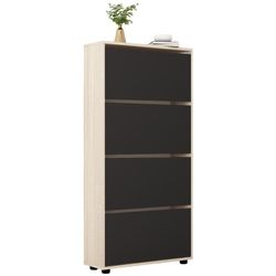 купить Полка для обуви Mobildor-Lux Leo 70x27x164H cm Sonoma/Anthracite в Кишинёве 