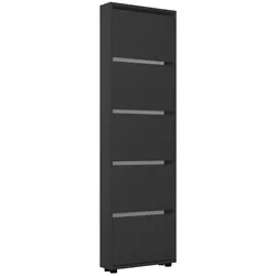 купить Полка для обуви Mobildor-Lux Leo Slim 60x16x203H cm Anthracite в Кишинёве 