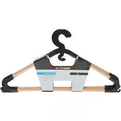 cumpără Cuier pentru haine Storage Solutions 48401 Set 3 umerase din lemn 43-21cm, negru în Chișinău 