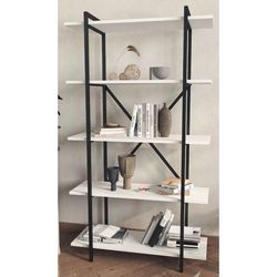 купить Офисный стеллаж Nex Home Теос, 90x29.7x159 см, Белый (15-14-01) в Кишинёве