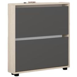 cumpără Raft pentru încălțăminte Mobildor-Lux Leo Slim 100x16x86H cm Sonoma/Anthracite în Chișinău 