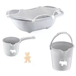 купить Ванночка BabyJem 439 Set pentru baie Gri, 5 piese в Кишинёве 