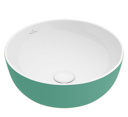 Lavoar cu montarea pe blat rotund Villeroy & Boch Artis TitanCeram, Sencha