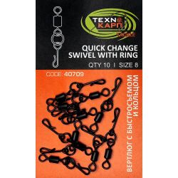 Pivot rotitor cu inel "Quick change swivel with ring"