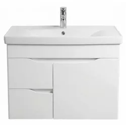 купить Шкаф под умывальник Mashtab 11892 Print cu 2 sertare+usa 80cm Alb в Кишинёве 