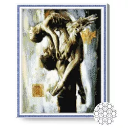 cumpără Tablou pe numere Art Gallery GA70690 Mozaic cu diamante 40x50cm Dansatori de balet în Chișinău 