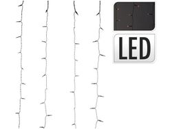Огни новогодние "Водопад" 480LED т-бел, 16струй, 2.2X3m, 5р