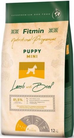 купить Корм для питомцев Fitmin Dog mini puppy lamb beef 12 kg в Кишинёве 