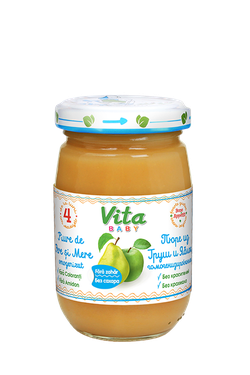 VITA Baby пюре яблоко-груша 180 г