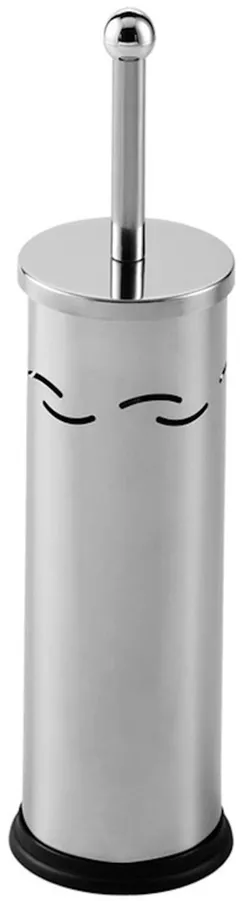 купить Ёршик для унитаза Bisk 02478 inox perforat, crom в Кишинёве 