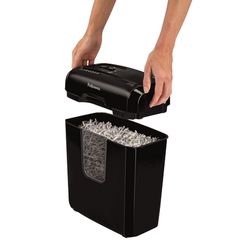 Fellowes Powershred® 6C, DIN Level P-4, Cross Cut 4х35mm, Capacity 6sheets, Vol. 11 litr.