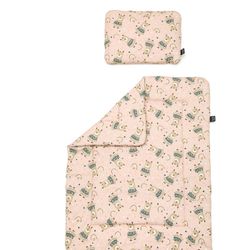 Set așternut pătură + pernă LaMillou Organic Jersey | Rainbow Baby