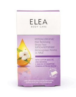 Восковые полоски для лица, SOLVEX Elea, 16 шт., гипоаллергенные