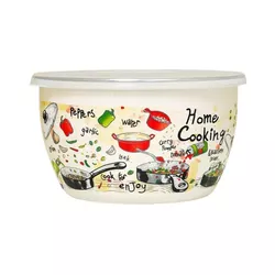 cumpără Container alimentare Metalac 51729 эмалированный Gourmet 18cm, 2.4l, крышка пластик în Chișinău 