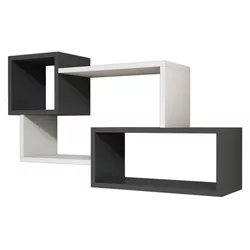 cumpără Raft decorativ Hanah Home Afro White Anhtracite în Chișinău 