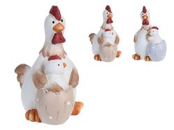 Сувенир пасхальный "Курица, цыпленок, яйцо" 14cm