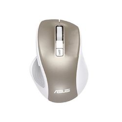 Wireless Mouse Asus MW202, Optical, 1000-4000 dpi, 6 buttons, Ergonomic, Silent, 1xAA, Gold