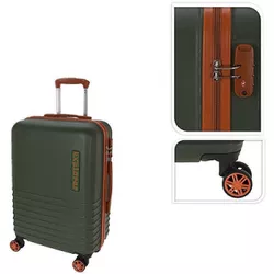 купить Чемодан ProWorld 55618.2 Чемодан на колесиках 50 л, 60 x 40 x 25 см, хаки пластик в Кишинёве 