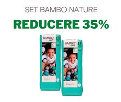 1 Set 2 pachete Scutece-chiloțel Bambo Nature 6, 18+ kg, 38 buc