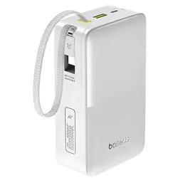 cumpără Acumulator extern USB (Powerbank) Baseus E0028101, EnerFill FC51 Bipow 2 Pro Digital Display, Moon White în Chișinău 