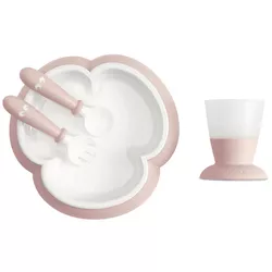 купить Посуда для кормления BabyBjorn 078164A Set pentru hranire Powder Pink в Кишинёве 